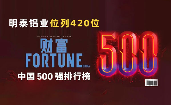 位列第420位！long8官方网站铝业跻身2025年《财富》中国500强榜单
